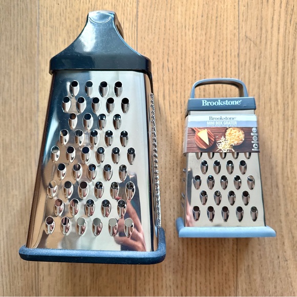 Brookstone Stainless Steel Grater Set - Black and Silver - Picture 3 of 6